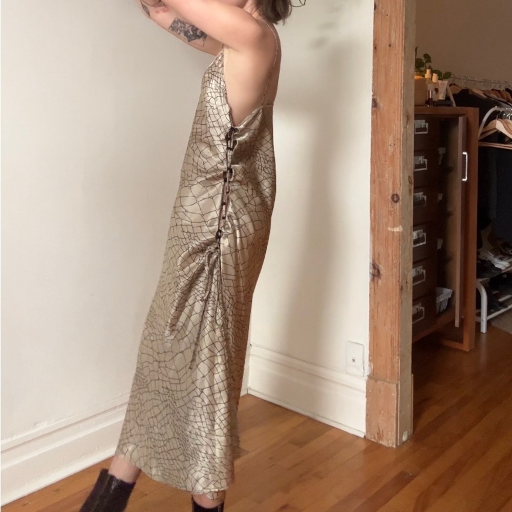 Vintage maxi slip dress (M) - Picture 3 of 8